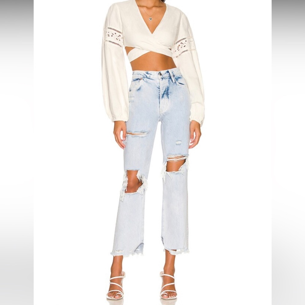 Free People distressed jeans 26